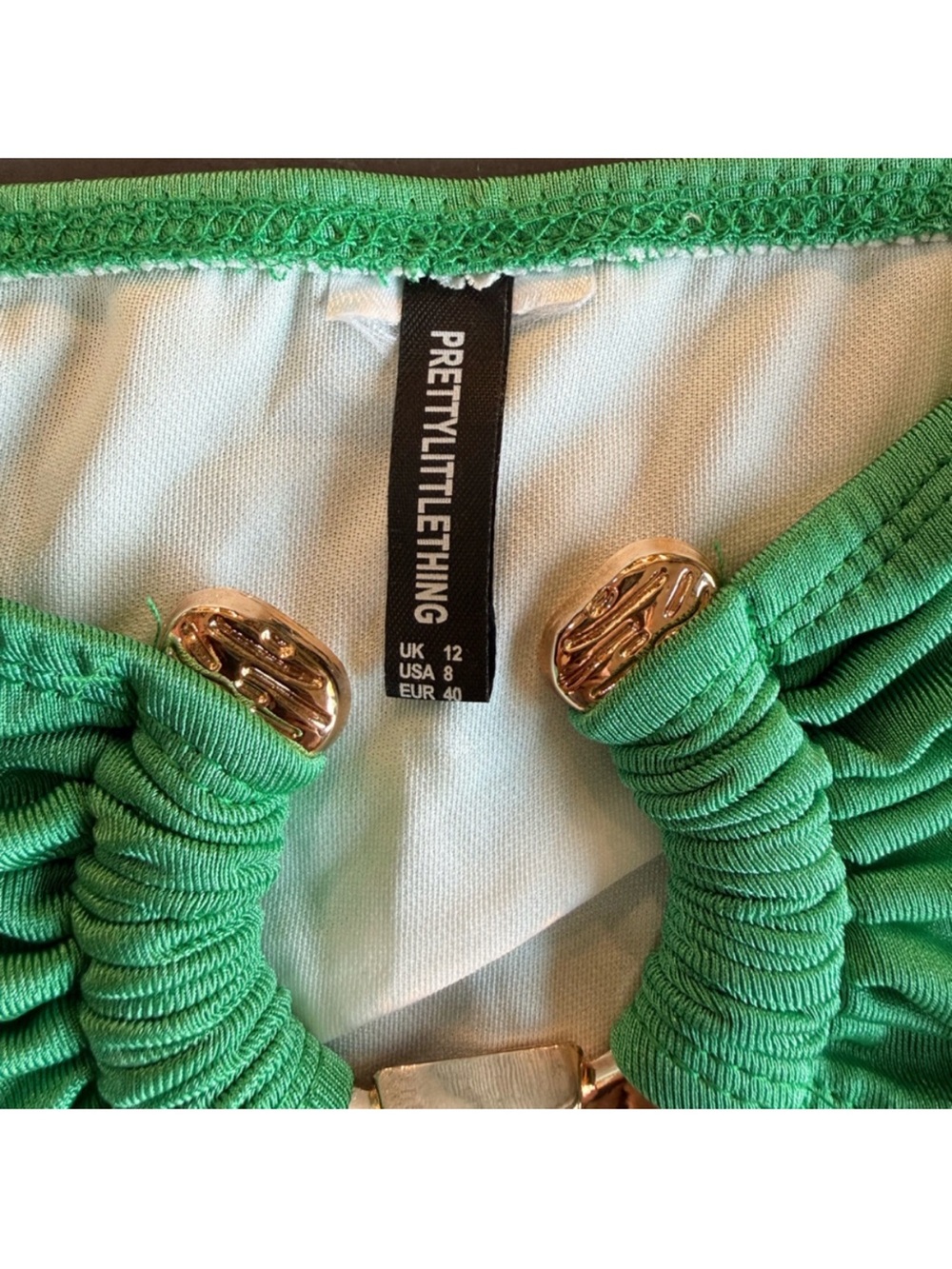 PrettyLittleThings Gold Detailed Bikini - Picture 6 of 6
